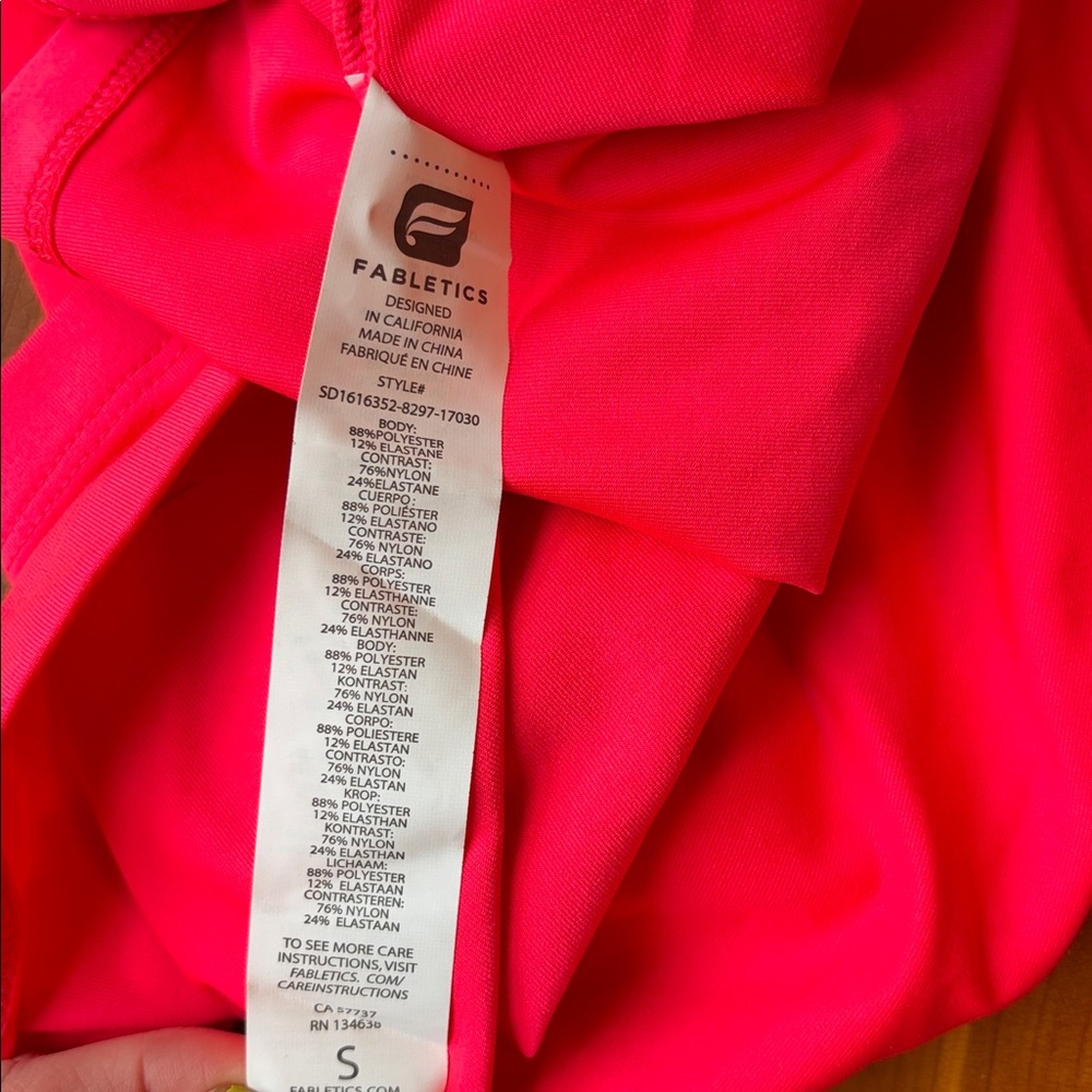 NWT Fabletics Hot Pink Tennis Halter Dress with Bra Women’s Size Small - Picture 13 of 13